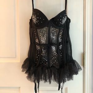 Victoria’s Secret Black Corset NWOT